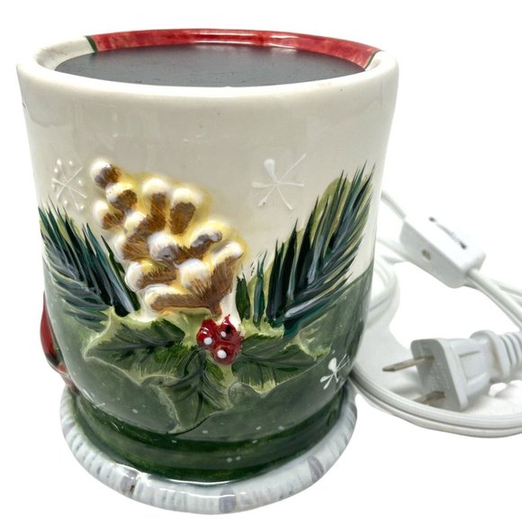 Yankee Candle Warm Hearts Wax Warmer Winter Holiday Christmas Base Only - Picture 2 of 4